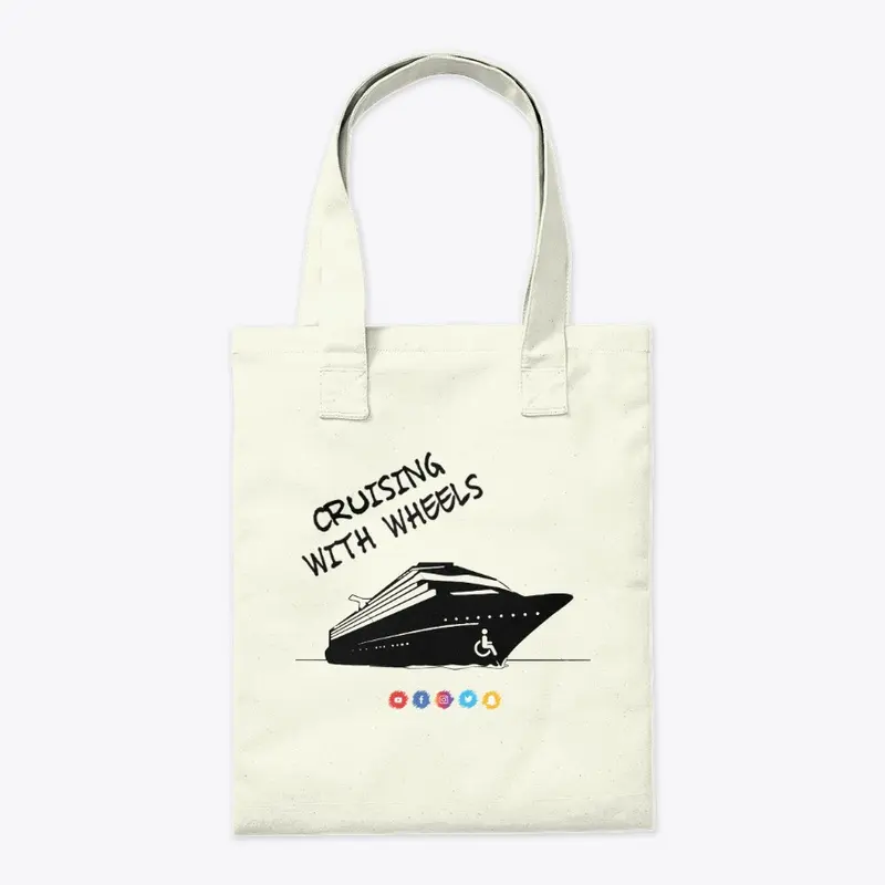 Cruising With Wheels Logo Tote Bag 